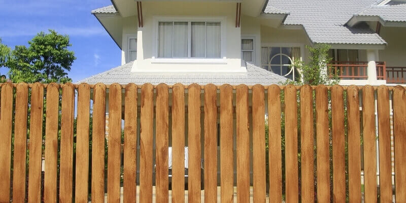 Wood fence