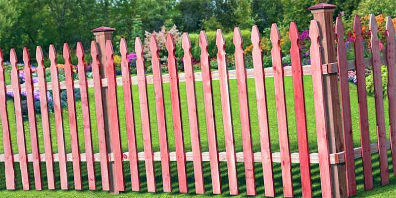 Wood Fence Panels - Star Gate