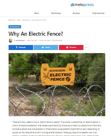 Why An Electric Fence