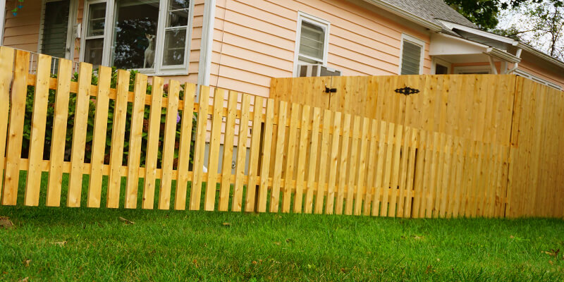 wood picket fences - Star Gate
