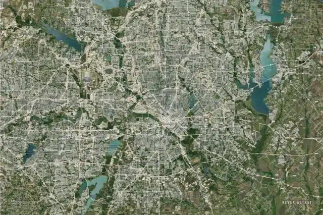 dallas topographic map