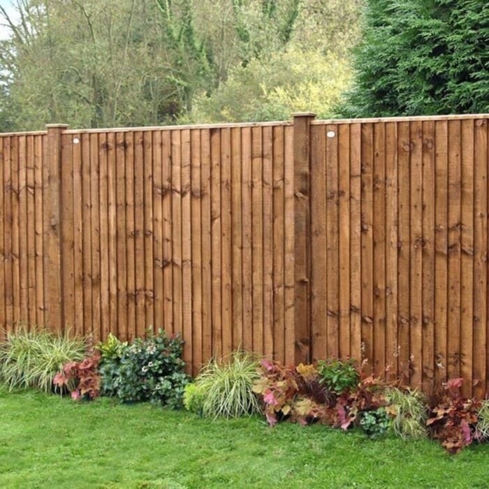 side by side fence type, wooden