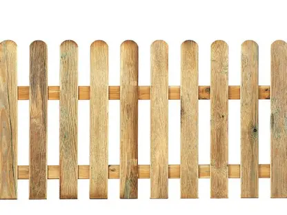 classic wooden picket fence