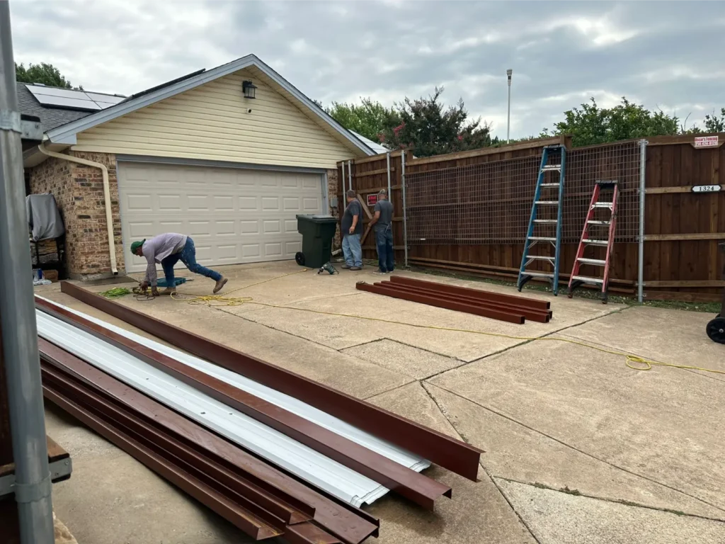 carport installation process with experts from Star Gate & Fence