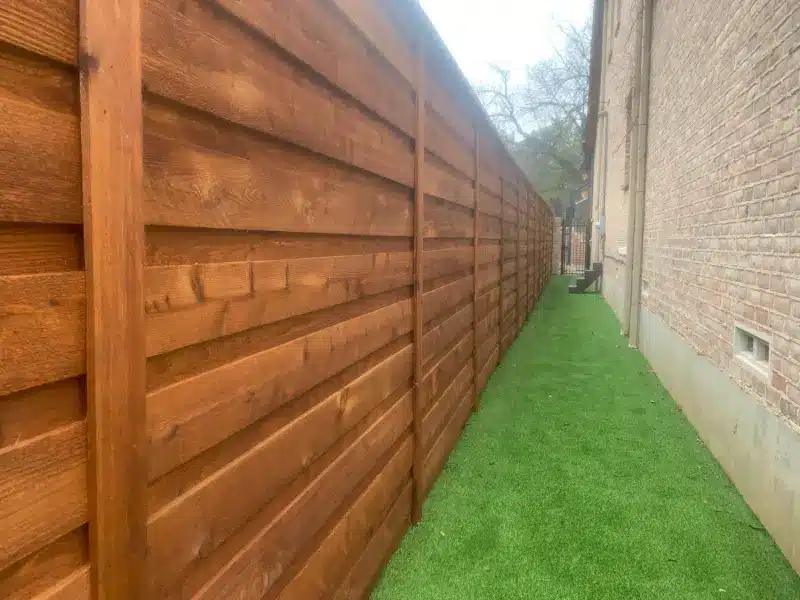 Commercial perimeter fence installed by Star Gate & Fence