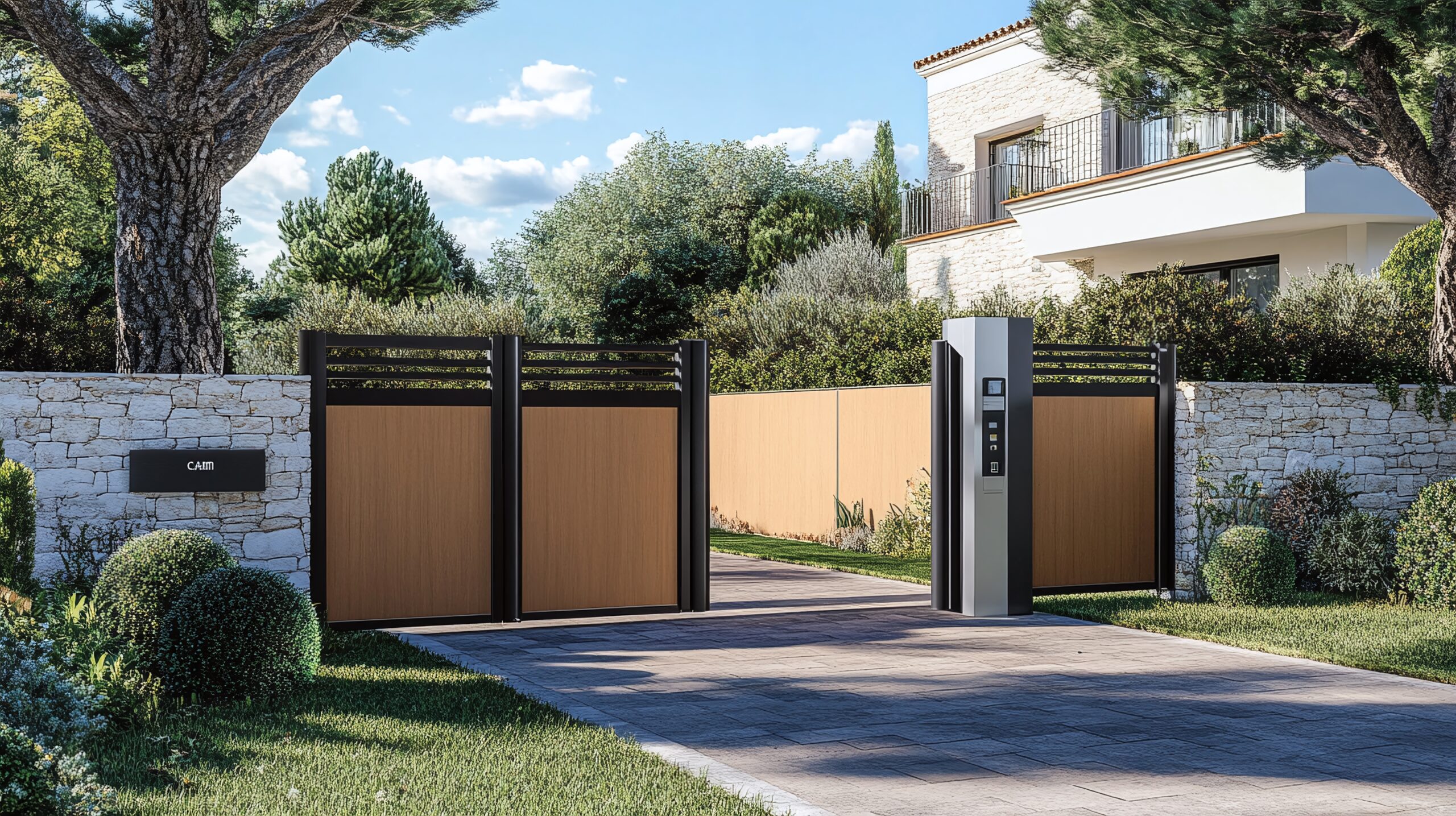 Electric gate serviced by Star Gate & Fence