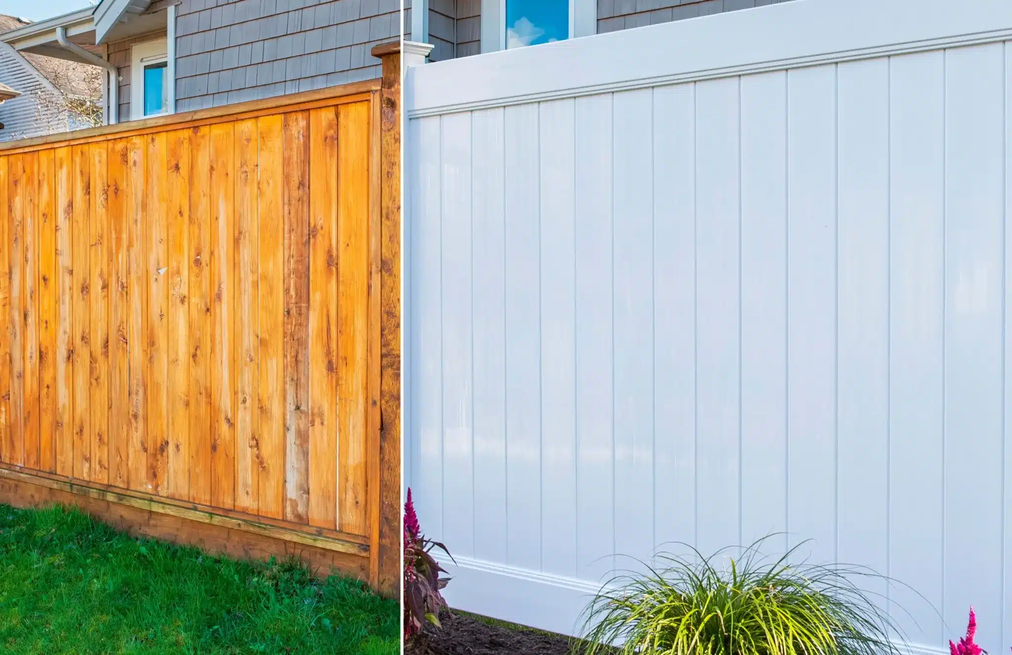 Cedar fence boards installed by Star Gate & Fence