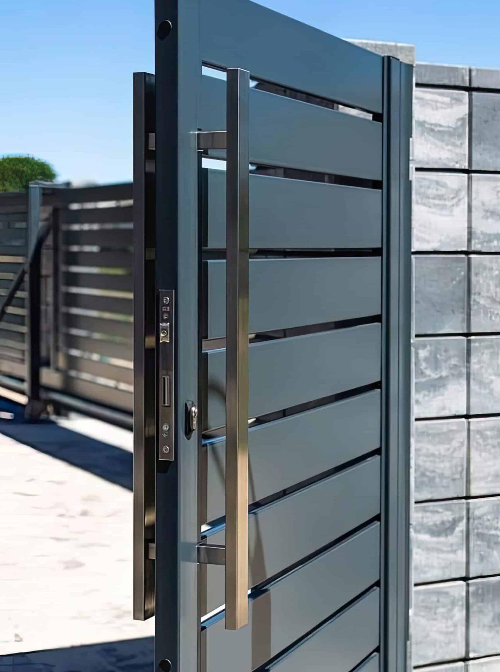 Custom iron gate frame built by Star Gate & Fence