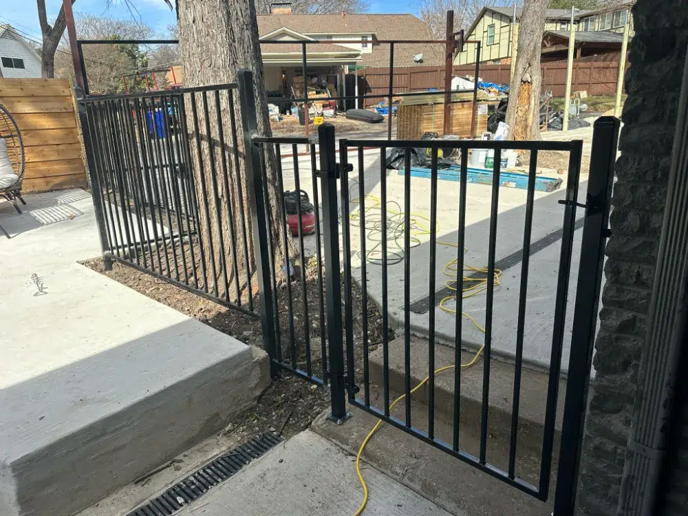 iron gate installation