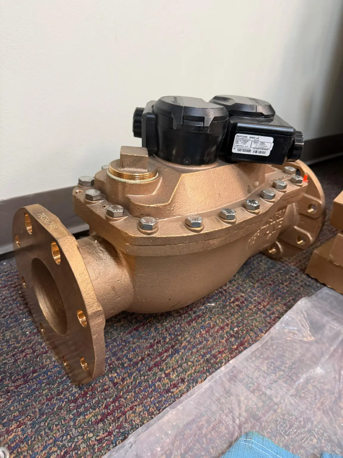 water turbine flow meter